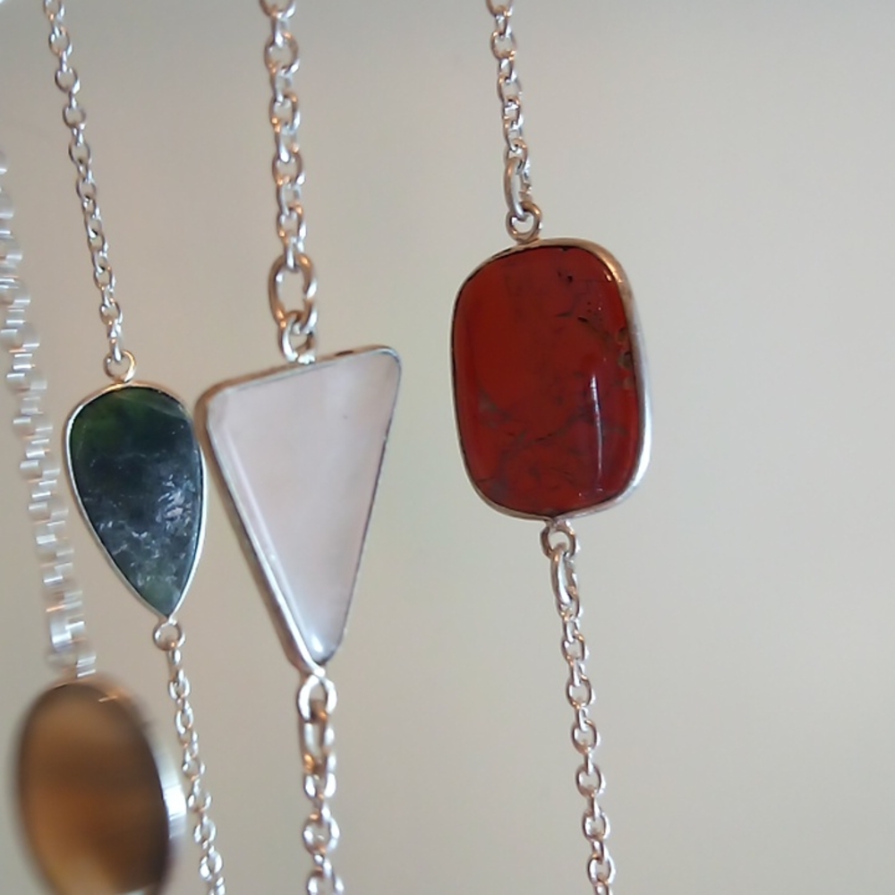 36" multi real stone necklace - Picture 3 of 16